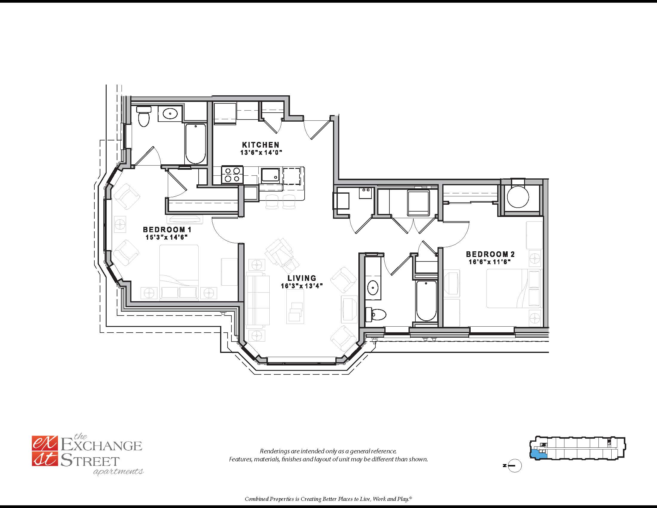 Malden - 2 Beds, 2 Baths - Image 1